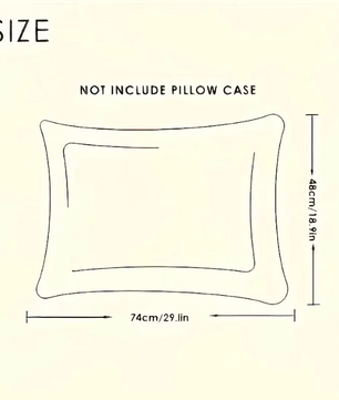 Hotelkwaliteit Hoofdkussen 48 × 74 cm – Zachte Ondersteunende Kussenkern voor Bed