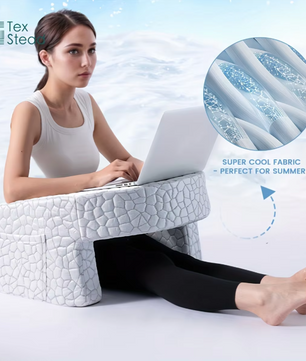 Ergonomisch Leeskussen met Armsteunen – Extra Groot Traagschuim Rugkussen voor Bed