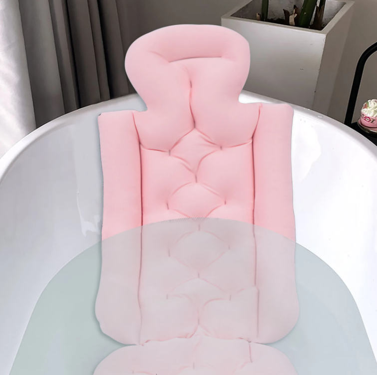 Full Body Badkussen met 10 Zuignappen – Antislip Spa Badkussen voor Badkuip