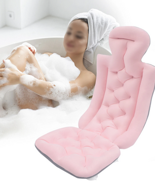 Full Body Badkussen met 10 Zuignappen – Antislip Spa Badkussen voor Badkuip