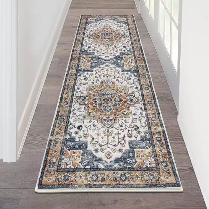 Boheems Retro Tapijt – Antislip Woonkamer en Gang Vloerkleed