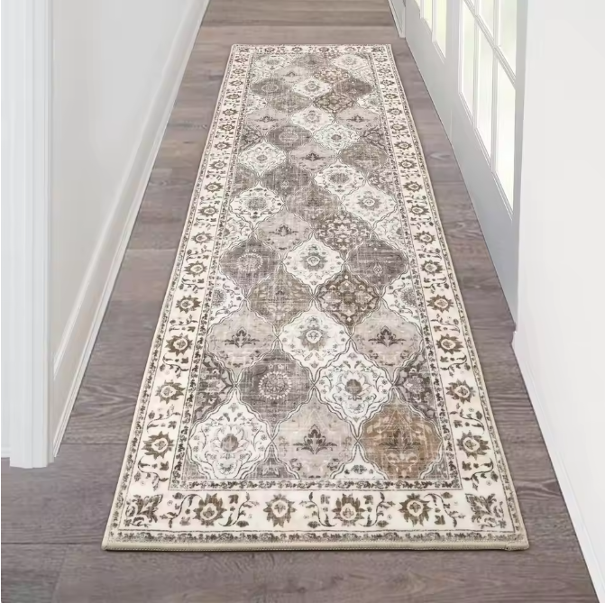 Boheems Retro Tapijt – Antislip Woonkamer en Gang Vloerkleed