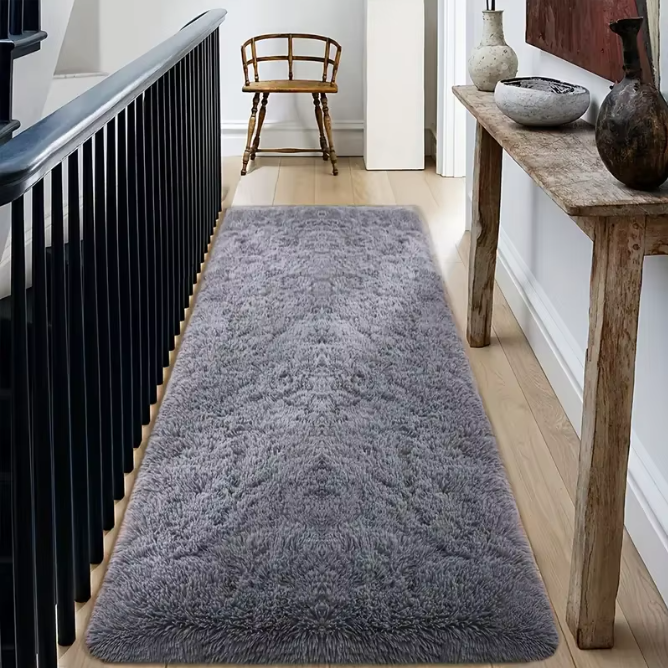 Superzacht Pluche Vloerkleed – Fluffy Tapijt voor Slaapkamer, Woonkamer en Hal