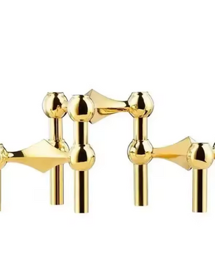 Noordse Metalen Moleculaire Kandelaar – Modern Design Kaarsenhouder voor Woondecoratie