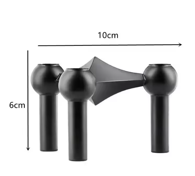 Noordse Metalen Moleculaire Kandelaar – Modern Design Kaarsenhouder voor Woondecoratie