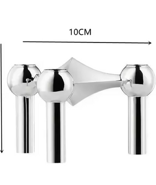 Noordse Metalen Moleculaire Kandelaar – Modern Design Kaarsenhouder voor Woondecoratie