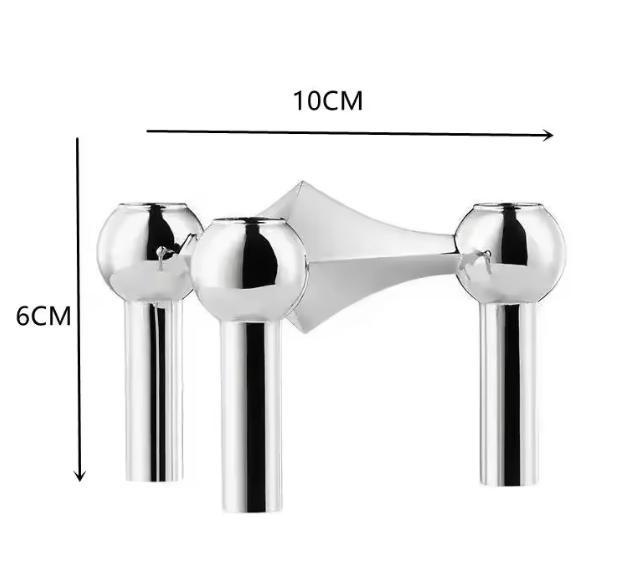 Noordse Metalen Moleculaire Kandelaar – Modern Design Kaarsenhouder voor Woondecoratie