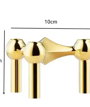 Noordse Metalen Moleculaire Kandelaar – Modern Design Kaarsenhouder voor Woondecoratie