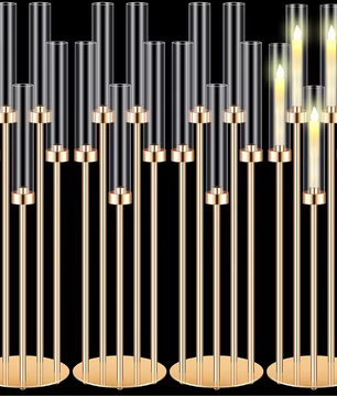 5-Armige Gouden Kandelaar – Luxe Kandelaar voor Bruiloft en Tafeldecoratie