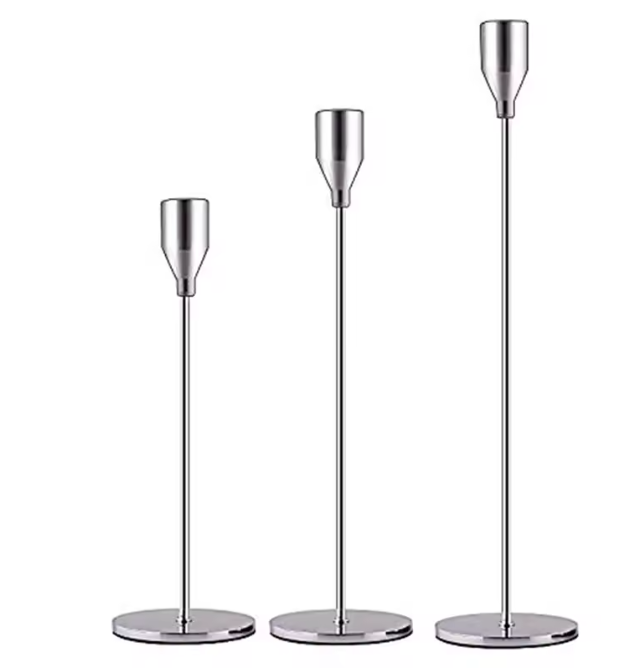 Set van 3 Metalen Kandelaars – Europese Stijl Tafelkandelaar Decoratie