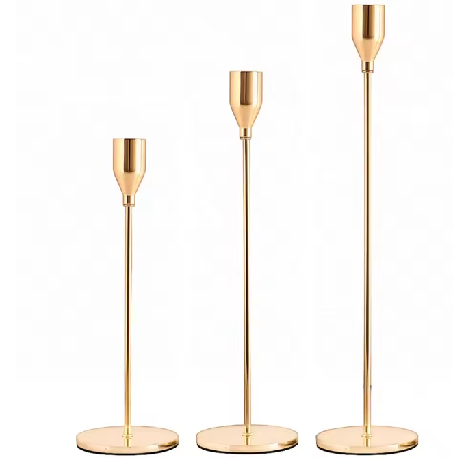 Set van 3 Metalen Kandelaars – Europese Stijl Tafelkandelaar Decoratie