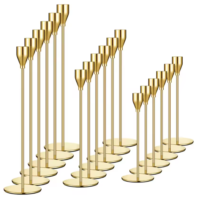 Set van 3 Metalen Kandelaars – Europese Stijl Tafelkandelaar Decoratie