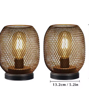 Nordic Metalen Kooi LED Lantaarn – Decoratieve Tafellamp voor Woondecoratie