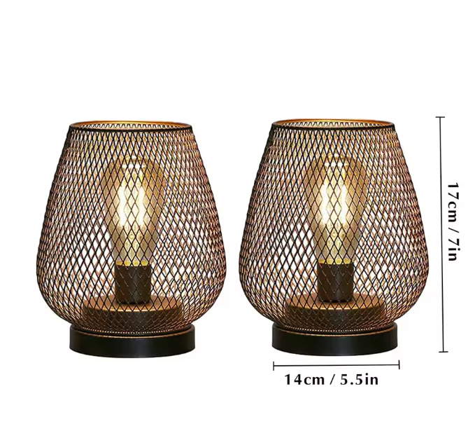 Nordic Metalen Kooi LED Lantaarn – Decoratieve Tafellamp voor Woondecoratie