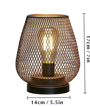 Nordic Metalen Kooi LED Lantaarn – Decoratieve Tafellamp voor Woondecoratie