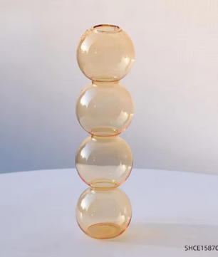 Nordic Glazen Bubble Vaas – Moderne Decoratieve Bloemenvaas voor Woondecoratie