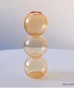 Nordic Glazen Bubble Vaas – Moderne Decoratieve Bloemenvaas voor Woondecoratie