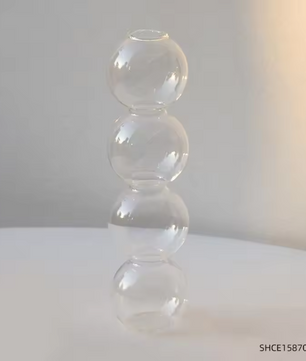 Nordic Glazen Bubble Vaas – Moderne Decoratieve Bloemenvaas voor Woondecoratie