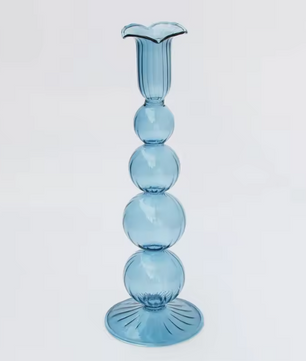 Glazen Kandelaar – Elegante Taper Kaarsenhouder voor Tafeldecoratie