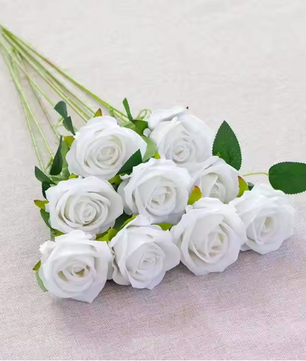 Realistische Kunst Rozen Bloemtak – Decoratieve Rode Kunstbloemen voor Woondecoratie en Bruiloften