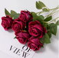 Realistische Kunst Rozen Bloemtak – Decoratieve Rode Kunstbloemen voor Woondecoratie en Bruiloften