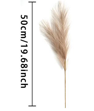 Set van 6 Kunstmatige Pampas Gras Takken – Decoratieve Droogbloemen voor Woondecoratie