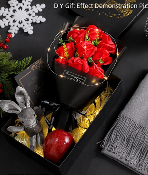 9-Delig Zeep Rozen Bloemboeket – Decoratieve Soap Flowers Cadeau