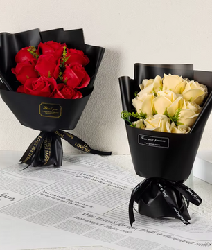 9-Delig Zeep Rozen Bloemboeket – Decoratieve Soap Flowers Cadeau