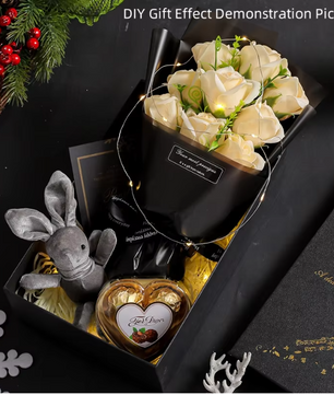 9-Delig Zeep Rozen Bloemboeket – Decoratieve Soap Flowers Cadeau