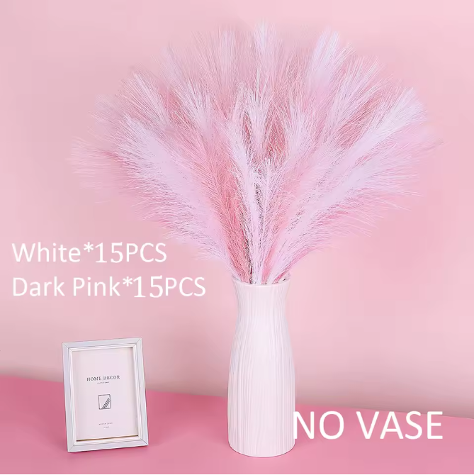 Set van 30 Kunstmatige Pampas Gras Takken – Boho Decoratie Droogbloemen