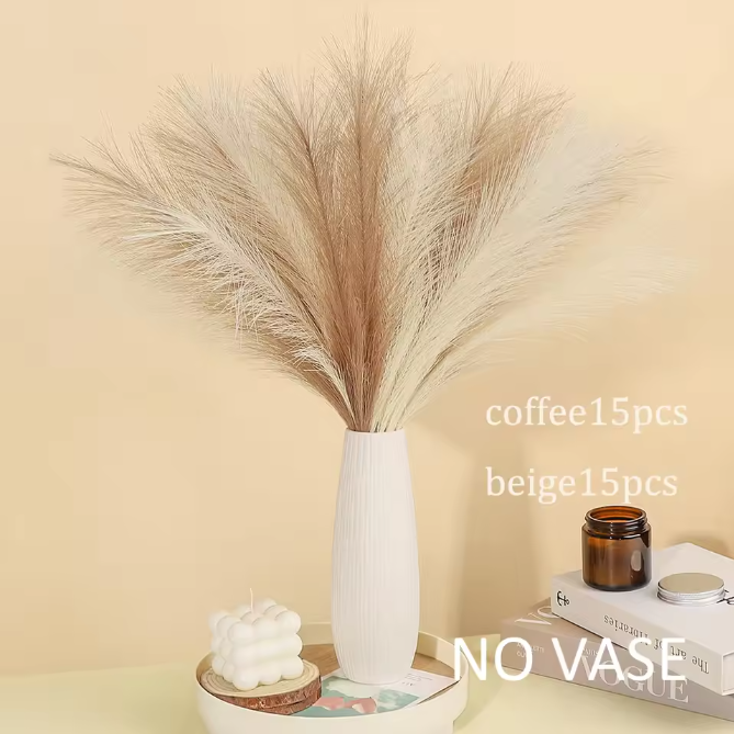 Set van 30 Kunstmatige Pampas Gras Takken – Boho Decoratie Droogbloemen