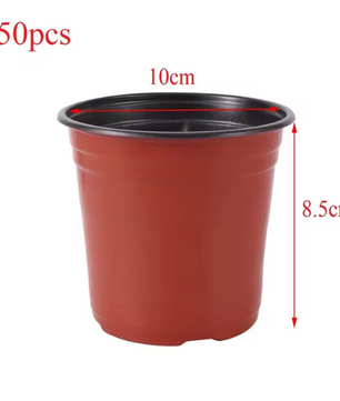 Kunststof Kweekpotten Set – Valbestendige Plantenpotten met Drainage voor Kwekerij en Tuin