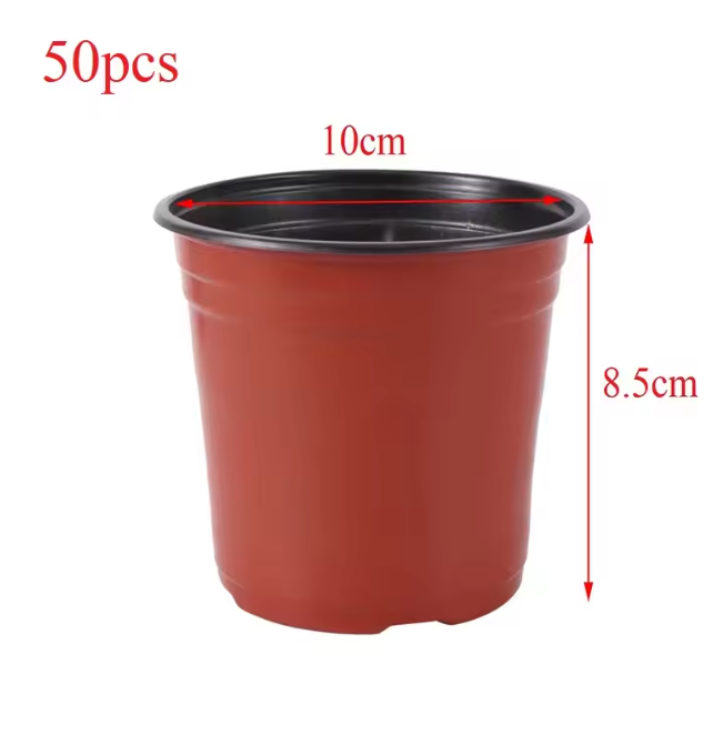 Kunststof Kweekpotten Set – Valbestendige Plantenpotten met Drainage voor Kwekerij en Tuin