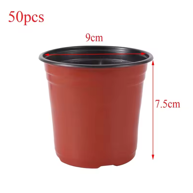 Kunststof Kweekpotten Set – Valbestendige Plantenpotten met Drainage voor Kwekerij en Tuin