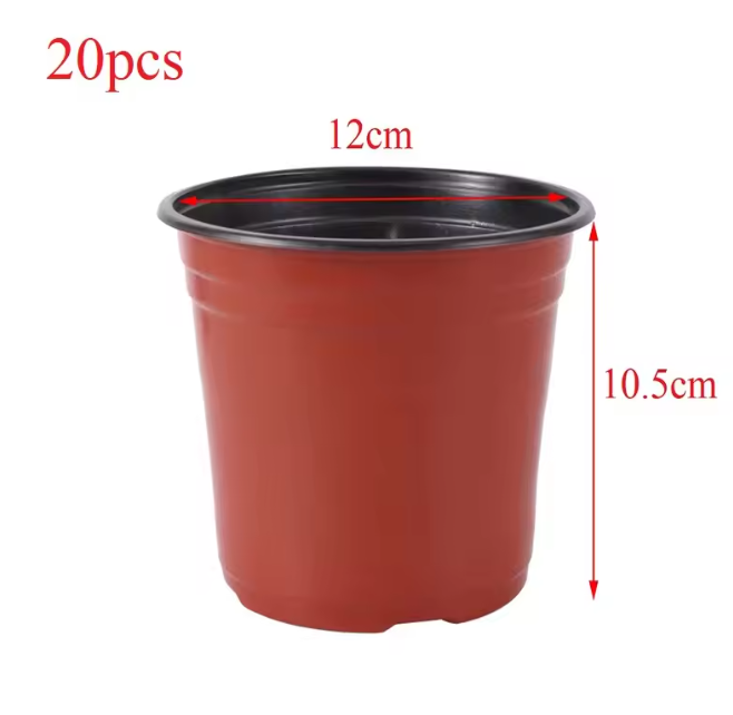 Kunststof Kweekpotten Set – Valbestendige Plantenpotten met Drainage voor Kwekerij en Tuin