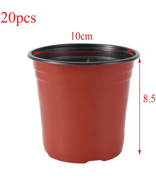 Kunststof Kweekpotten Set – Valbestendige Plantenpotten met Drainage voor Kwekerij en Tuin