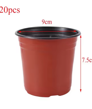 Kunststof Kweekpotten Set – Valbestendige Plantenpotten met Drainage voor Kwekerij en Tuin