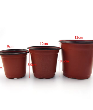 Kunststof Kweekpotten Set – Valbestendige Plantenpotten met Drainage voor Kwekerij en Tuin