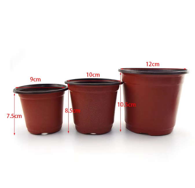 Kunststof Kweekpotten Set – Valbestendige Plantenpotten met Drainage voor Kwekerij en Tuin