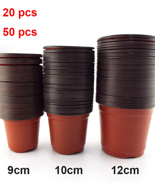 Kunststof Kweekpotten Set – Valbestendige Plantenpotten met Drainage voor Kwekerij en Tuin