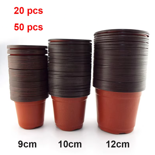 Kunststof Kweekpotten Set – Valbestendige Plantenpotten met Drainage voor Kwekerij en Tuin