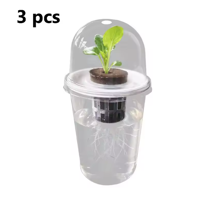 Hydrocultuur Zaadplantpot – Transparante Kunststof Kweekbeker met Root View Ontwerp