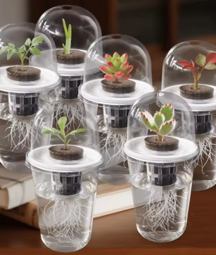 Hydrocultuur Zaadplantpot – Transparante Kunststof Kweekbeker met Root View Ontwerp