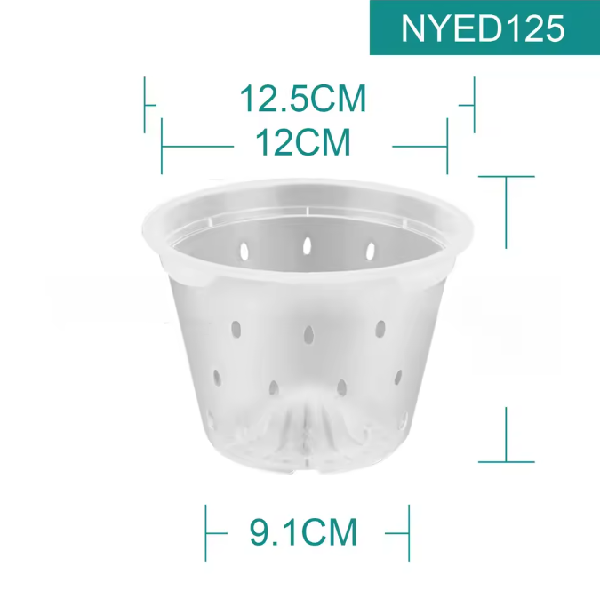 Transparante Orchidee Pot – Kunststof Plantenpot met Ventilatiegaten voor Wortelcontrole