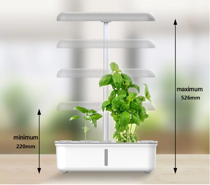 WiFi Hydrocultuur Kweeksysteem met LED Groeilicht – Slimme Indoor Kruidentuin met 14 Plantplaatsen
