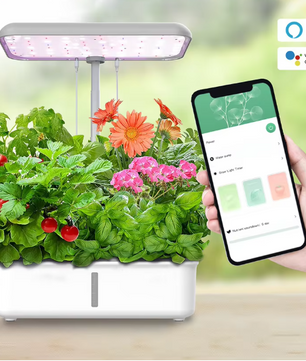 WiFi Hydrocultuur Kweeksysteem met LED Groeilicht – Slimme Indoor Kruidentuin met 14 Plantplaatsen
