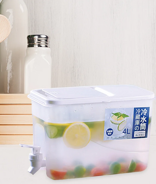 4L Koelkast Watercontainer met Kraan – Kunststof Drankdispenser voor Koelkast