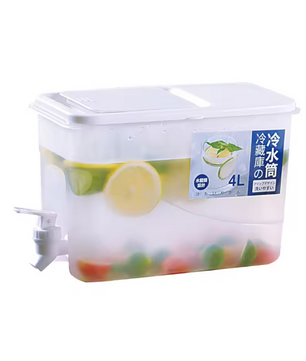 4L Koelkast Watercontainer met Kraan – Kunststof Drankdispenser voor Koelkast