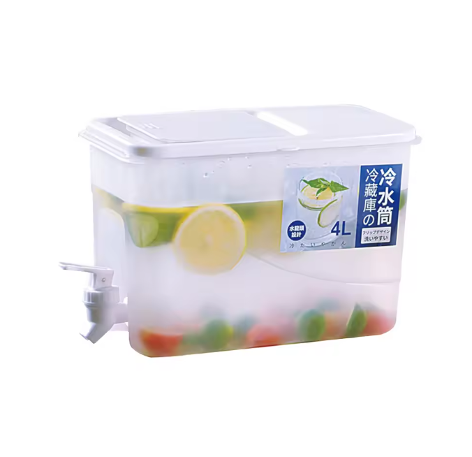 4L Koelkast Watercontainer met Kraan – Kunststof Drankdispenser voor Koelkast