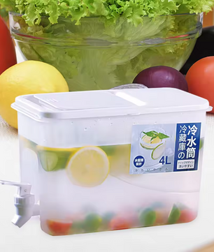 4L Koelkast Watercontainer met Kraan – Kunststof Drankdispenser voor Koelkast
